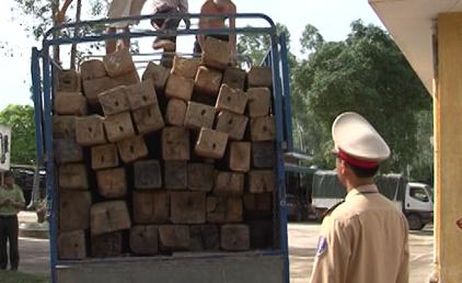 Miền trung - Quảng Bình: CSGT liên tục bắt giữ gỗ lậu