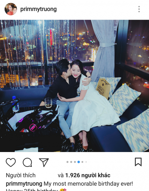 Tin tức - Phan Thành và Primmy Trương công khai hẹn hò, khoe ảnh sinh nhật ngọt ngào (Hình 2).