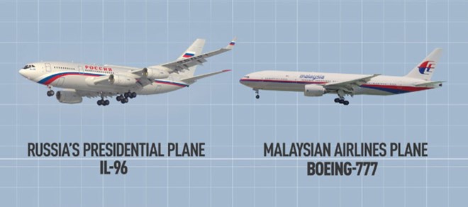  - Máy bay Malaysia bị bắn vì giống chuyên cơ chở ông Putin?
