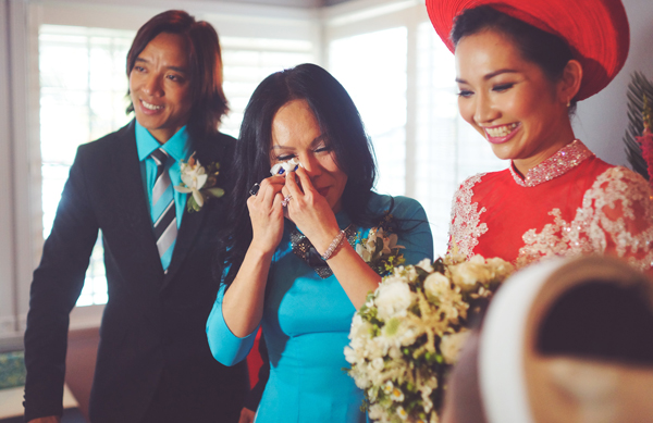 Kim Hiền nở nụ cười hạnh phúc trong ngày cưới
