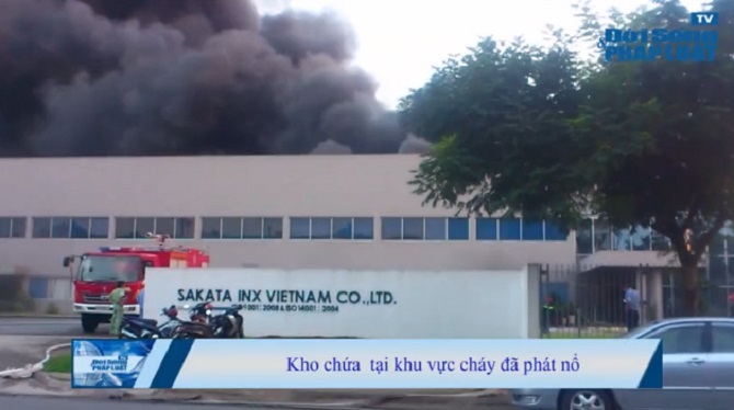  - Chùm ảnh: Toàn cảnh vụ cháy Khu công nghiệp VSIP Bình Dương
