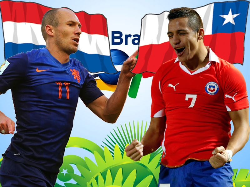 - World Cup 2014: Dự đoán kết quả trận Hà Lan đấu với Chile