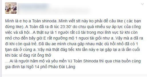 Toàn Shinoda qua đời: Phẫn nộ những trò câu like “rẻ tiền” 