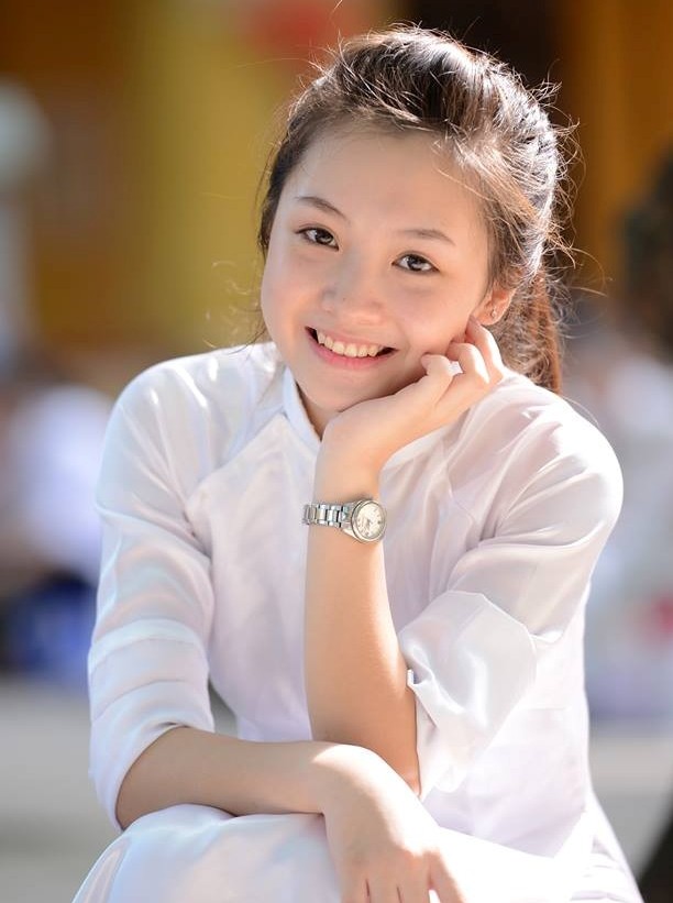  - Mê mẩn ngắm nữ sinh mặt mộc xinh đẹp của trường Phan Đình Phùng