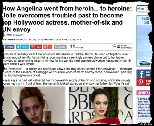 Angelina Jolie kiện trang báo tung clip thời nghiện ngập