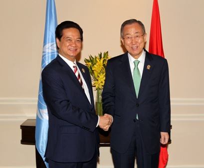  - Thủ tướng Nguyễn Tấn Dũng gặp Tổng Thư ký Liên hợp quốc