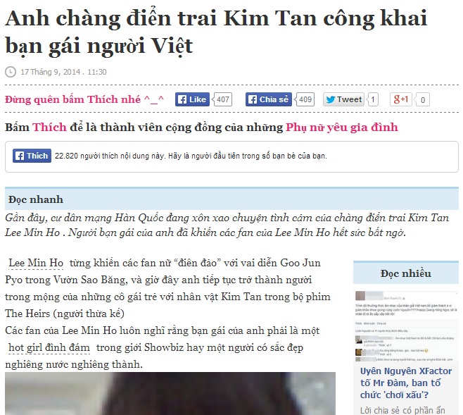 Chuyện làng sao - Sự thật chuyện Kim Tan công khai bạn gái người Việt