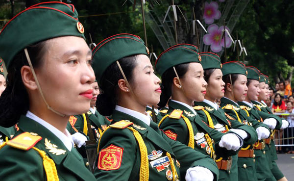Lực lượng Quân đội Nhân dân Việt Nam diễu binh, diễu hành