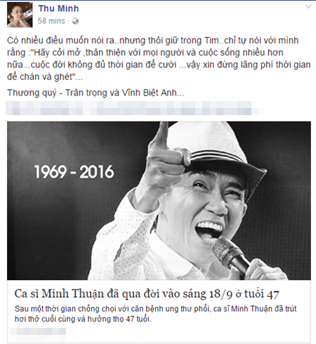 Chuyện làng sao - Nghệ sĩ Việt tiếc thương ca sĩ Minh Thuận (Hình 13).