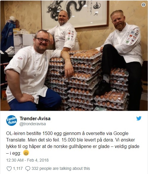 Tin thế giới - Choáng váng vì nhận được 15.000 quả trứng thay vì 1.500 quả do dùng google translate