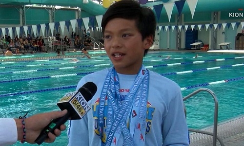 Tin tức - Cậu bé 10 tuổi phá kỷ lục thế giới của kình ngư Michael Phelps