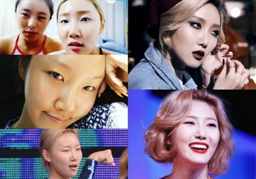 Tin tức giải trí - Khuôn mặt 'một trời một vực' trước và sau trang điểm của nữ idol Kpop