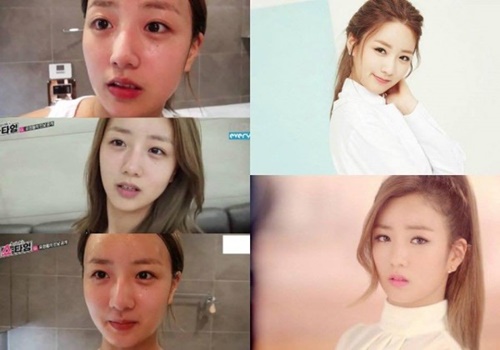 Tin tức giải trí - Khuôn mặt 'một trời một vực' trước và sau trang điểm của nữ idol Kpop (Hình 7).