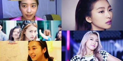 Tin tức giải trí - Khuôn mặt 'một trời một vực' trước và sau trang điểm của nữ idol Kpop (Hình 10).