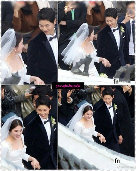 Tin tức - Đám cưới Song Hye Kyo - Song Joong Ki: Cô dâu chú rể ngọt ngào 'khóa môi' (Hình 9).