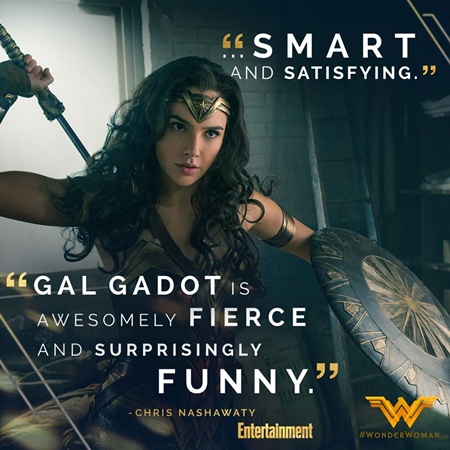 Tin tức giải trí - Vừa công chiếu, 'Wonder Woman' đã khiến giới mê phim 'phát sốt' (Hình 2).