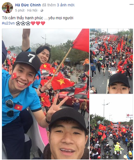 Tin tức - Lễ chào mừng U23 Việt Nam: Các cầu thủ lên xe bus diễu hành (Hình 5).