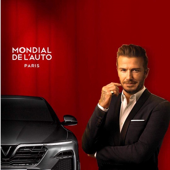 Tin tức - David Beckham cùng Hoa hậu Tiểu Vy dự lễ ra mắt VinFast tại Paris Motor Show