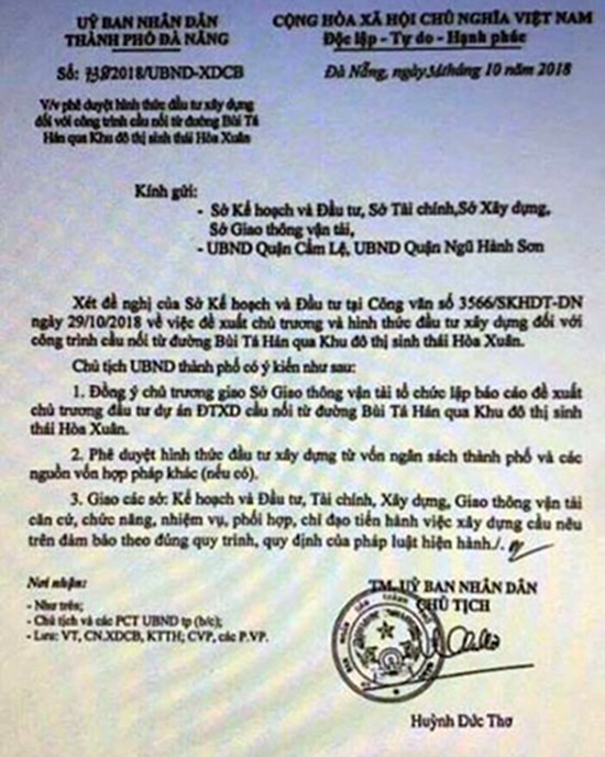Tin trong nước - Đề nghị công an vào cuộc vụ làm giả văn bản của UBND TP.Đà Nẵng 