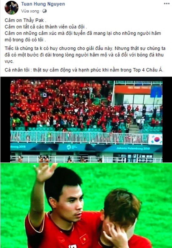 Tin tức - Sao Việt động viên Olympic Việt Nam: 'Không khóc, các chàng trai!' (Hình 2).
