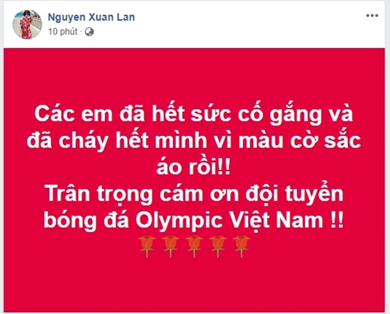 Tin tức - Sao Việt động viên Olympic Việt Nam: 'Không khóc, các chàng trai!' (Hình 5).