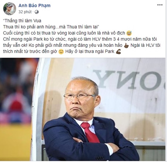 Tin tức - Sao Việt động viên Olympic Việt Nam: 'Không khóc, các chàng trai!' (Hình 4).