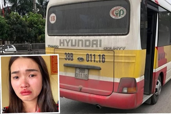 Tin trong nước - Tạm giữ xe 'dù' giả xe buýt vi phạm giao thông, hành hung nữ hành khách