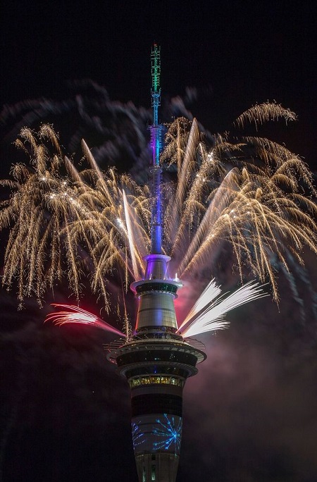 Tin thế giới - New Zealand chào đón năm mới 2017 với màn pháo hoa ngoạn mục 