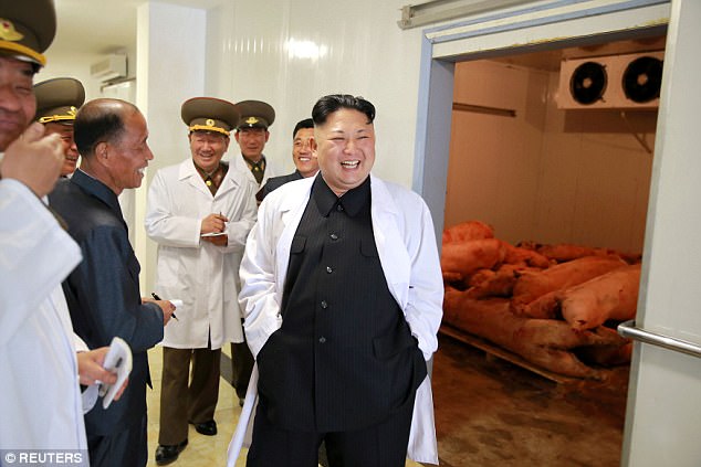 Tin thế giới - Kim Jong-un tươi cười khi thăm trang trại lợn của không quân