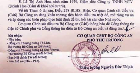An ninh - Hình sự - Bộ Công an khởi tố 5 bị can trong vụ án Trịnh Xuân Thanh
