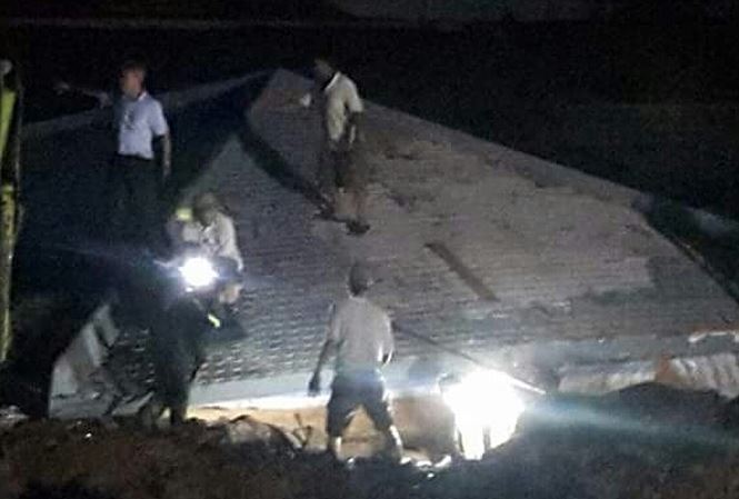 Tin trong nước - Sập công trình xây dựng, 1 người chết, 4 người bị thương