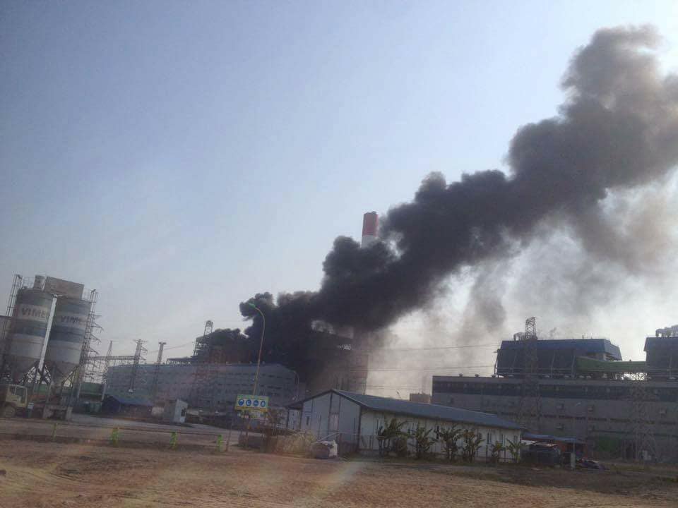 Tin tức - Cháy lớn tại dự án Nhà máy Nhiệt điện Thái Bình 2
