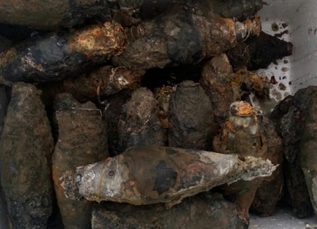 Tin trong nước - Phát hiện 200 kg bom, đạn dưới nền trụ sở Huyện ủy