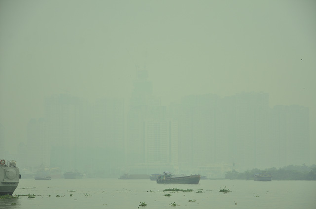 Tin trong nước - Sương mù dày đặc bao phủ Sài Gòn, người dân thích thú (Hình 2).