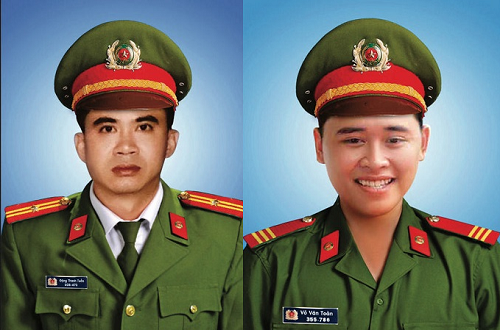 Tin trong nước - Thăng cấp bậc hàm cho 2 chiến sĩ công an Đà Nẵng hy sinh khi truy bắt đua xe