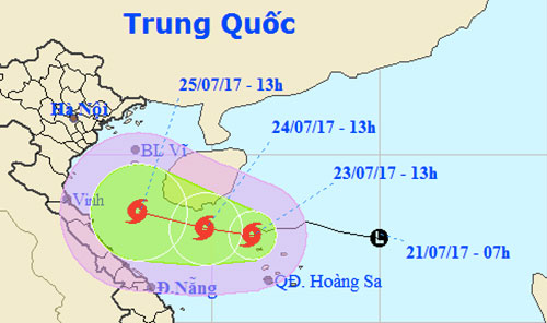 Tin trong nước - Xuất hiện cơn bão số 4 mang tên Sonca 