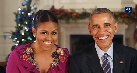 Tin thế giới - Tổng thống Obama chúc mừng Giáng sinh lần cuối tại Nhà Trắng