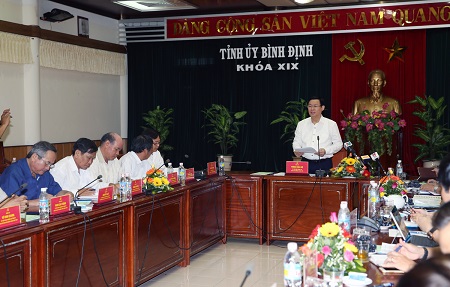 Tin trong nước - Đoàn 471 của Bộ Chính trị kiểm tra công tác cán bộ tại Bình Định (Hình 2).