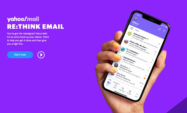 Kinh doanh - 'Huyền thoại' Yahoo bất ngờ đổi logo sau 6 năm
