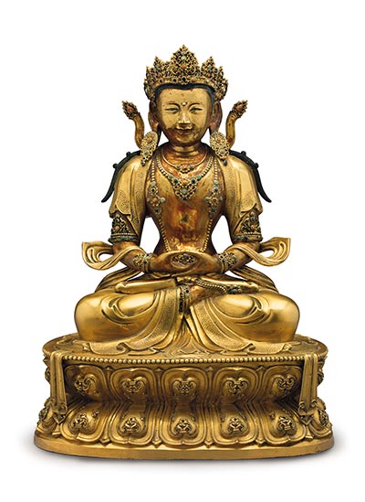 Tin tức - Tượng Phật dát vàng, bát cổ được đấu giá tại New York.