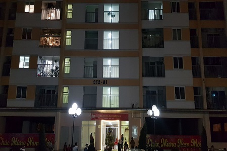 Tin trong nước - Hà Nội: Hỏa hoạn tại chung cư Linh Đàm 