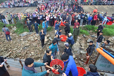 Tin trong nước - Hà Nội: Hàng vạn người phóng sinh 5 tấn cá xuống sông Hồng (Hình 3).