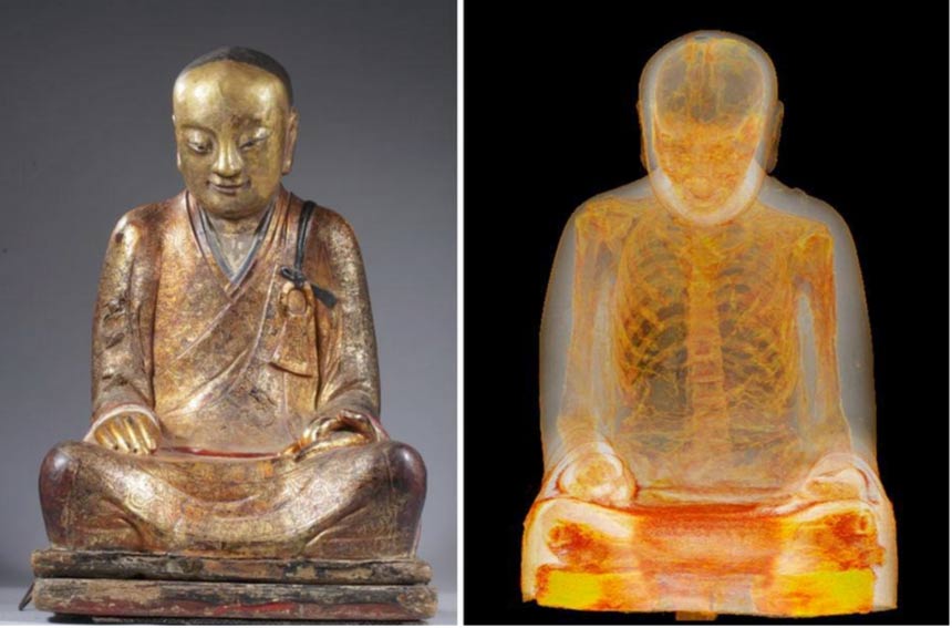 Tin thế giới - Phát hiện xác ướp của nhà sư bên trong tượng Đức Phật