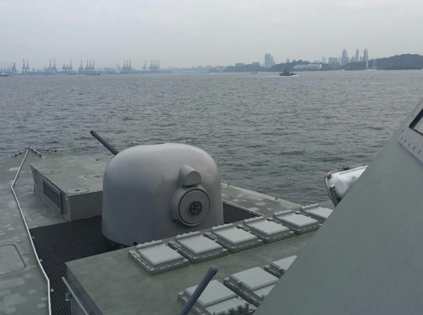Tin thế giới - Tàu chiến của lực lượng Hải quân Singapore tuần tra quanh đảo Sentosa trong bữa trưa của lãnh đạo Mỹ, Triều