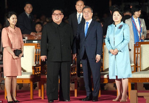Tin thế giới - Cái nắm tay thật chặt của hai nhà lãnh đạo Hàn - Triều nhau trong lễ chia tay