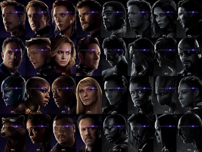 Giải trí - 'Avengers: Endgame' chính thức công bố 32 poster nhân vật còn sống và tan biến