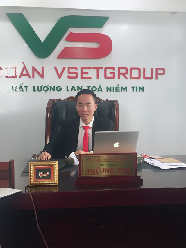 Kinh doanh - Chủ tịch VSet Group - Ông Trương Ngọc Anh trả lời phỏng vấn đài truyền hình