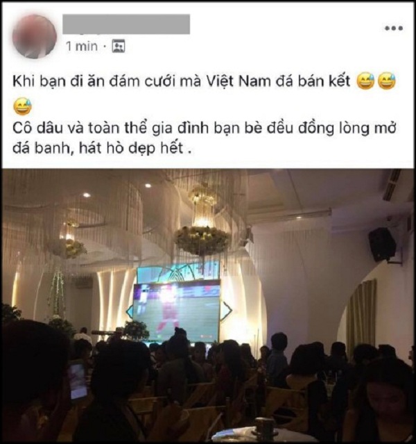 Tin tức - Đám cưới vào mùa bóng: Cô dâu chú rể quyết nhường 'vai chính' cho đội tuyển Việt Nam