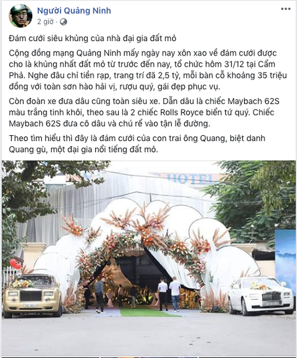 Cộng đồng mạng - Xuất hiện 'siêu đám cưới' tại Quảng Ninh, rước dâu bằng Maybach xịn sò