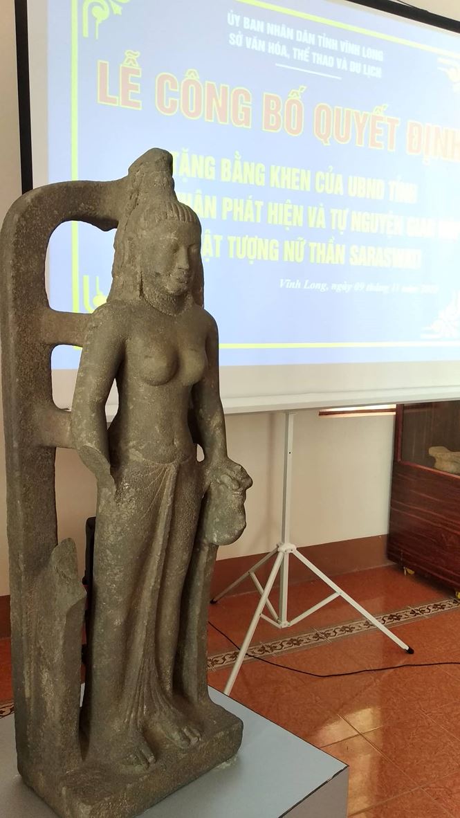 Tin tức - Phát hiện tượng nữ thần cổ trị giá 7,5 tỷ đồng trên sông Cổ Chiên (Hình 2).